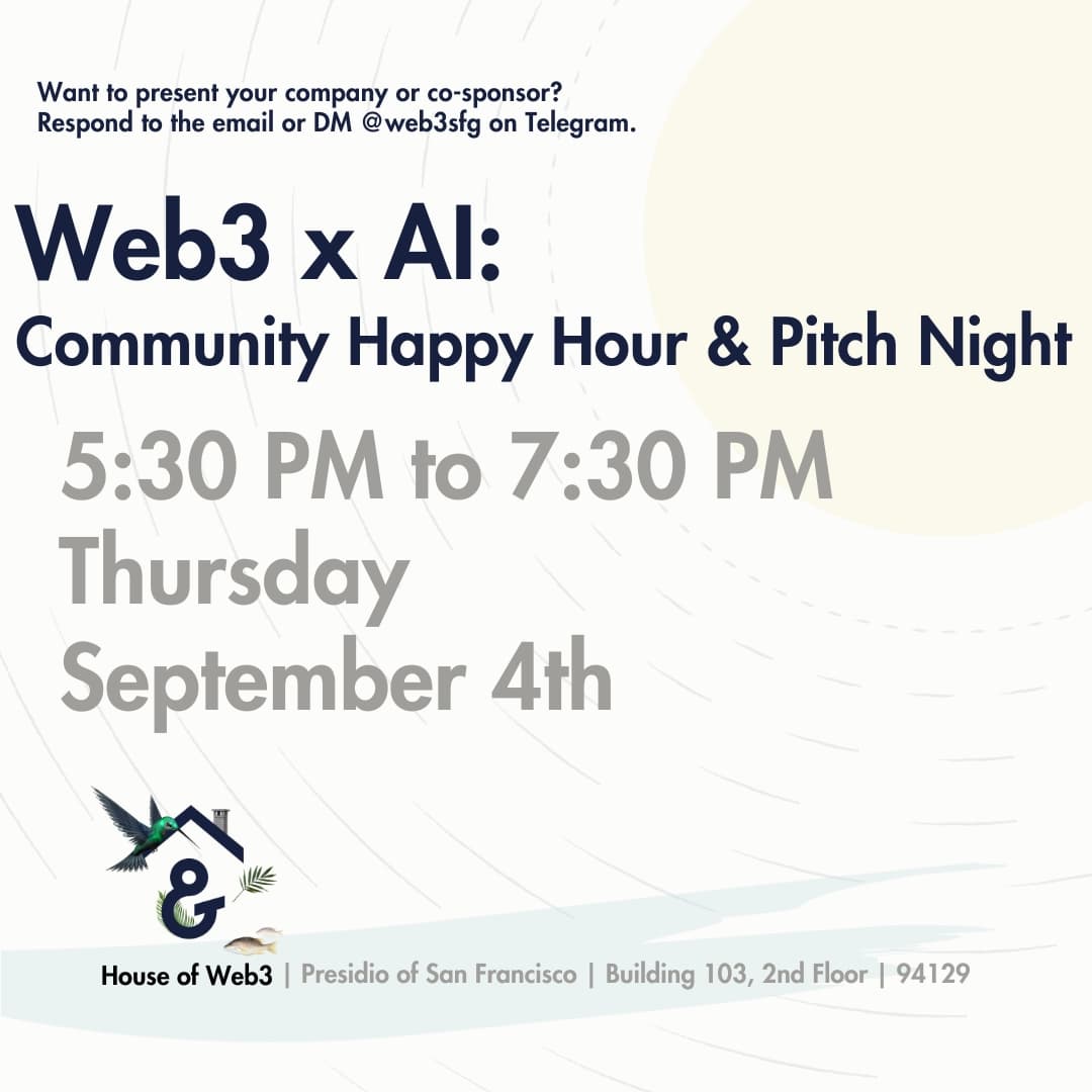 Web3 x AI: Community Happy Hour & Pitch Night